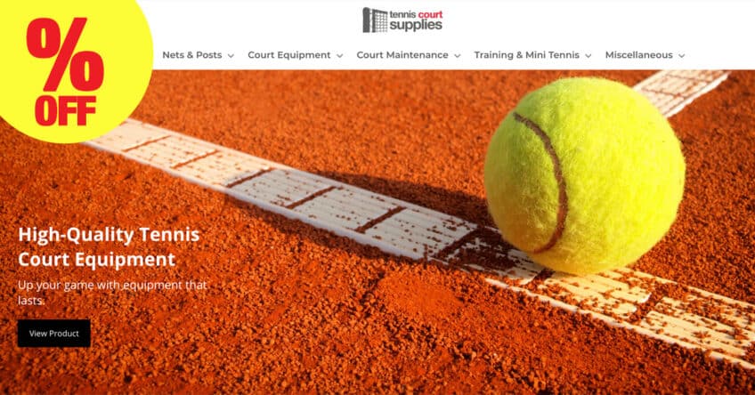 tennis court supplies discount
