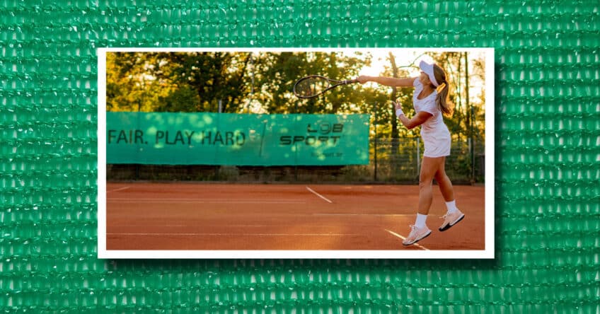 tennis windbreaks from tennis court supplies UK