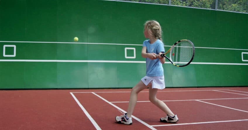 Professional Tennis Practice Wall