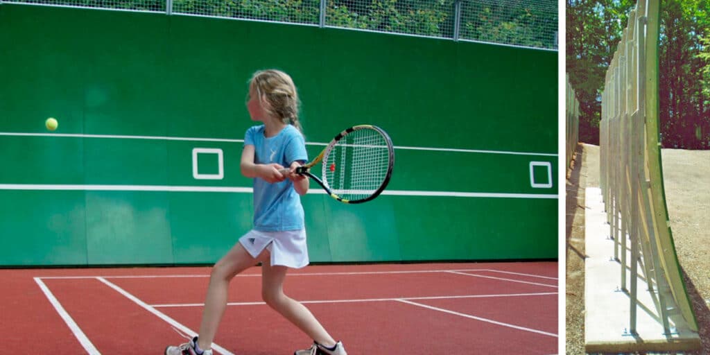 Curved-Tennis-Practice-Wall Professional-Curved-Tennis-Practice-Wall